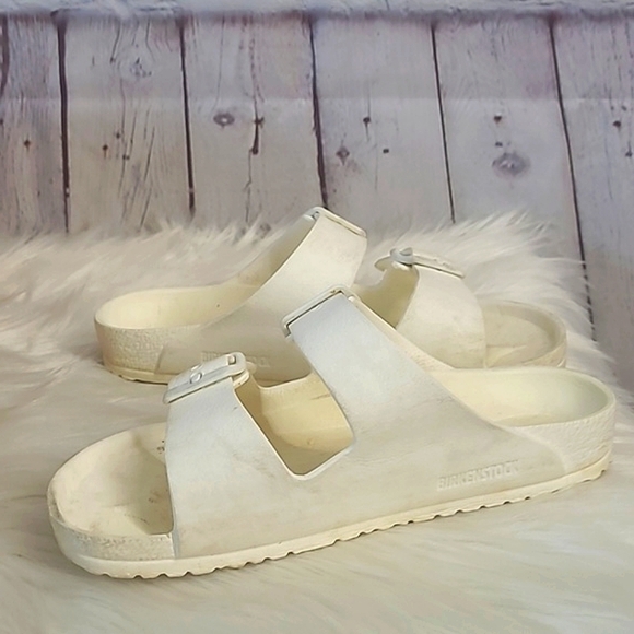 Birkenstock Arizona White Eva Foam Strappy Sandals Youth Size 33 US Size 2-2.5 - Picture 15 of 17